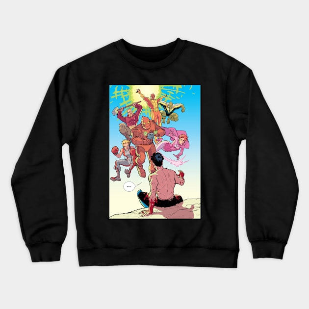 invincible lost Crewneck Sweatshirt by super villain